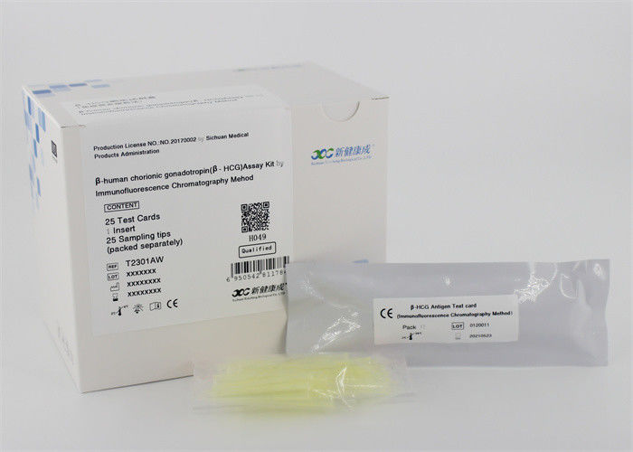 εξάρτηση δοκιμής 90ul Hcg POCT γρήγορη για την βήτα-ανθρώπινη χοριονική γοναδοτροπίνη