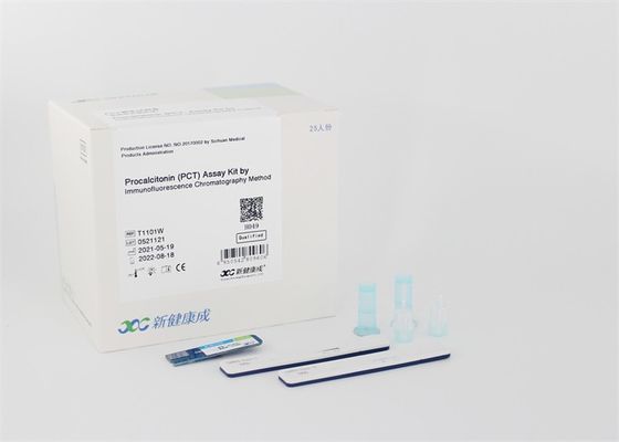 Γρήγορη εξάρτηση δοκιμής Procalcitonin ακρίβειας χρωματογραφίας 98% για το διαγνωστικό αντιδραστήριο vitro